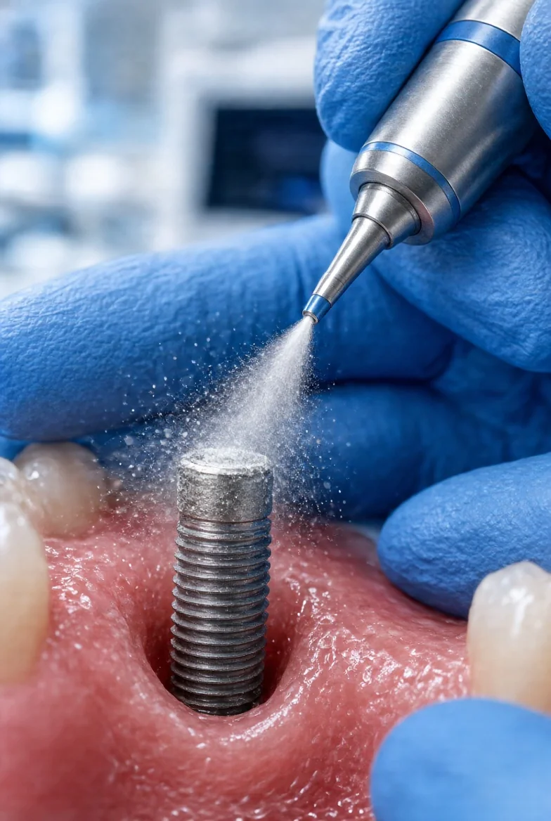 La lutte contre la péri-implantite : L'aéropolissage, un allié indispensable